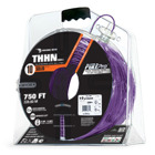 105100910045 PullPro Copper THHN Wire, 10 AWG, Solid, Purple, 750 ft