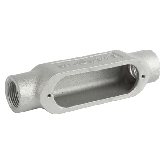 C75M-TB T&B 35 Series Type-C Conduit Body, 3/4 in Hub, 7.5 cu-in Capacity, Malleable Iron, Aluminum Acrylic Coated/Zinc Plated