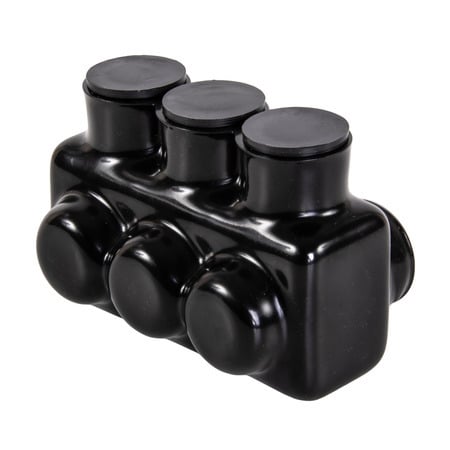 IPL350-3 Polaris IPL Single Sided Entry Insulated Multi-Tap Connector, 6 AWG to 350 kcmil Aluminum/Copper Conductor, Plastisol