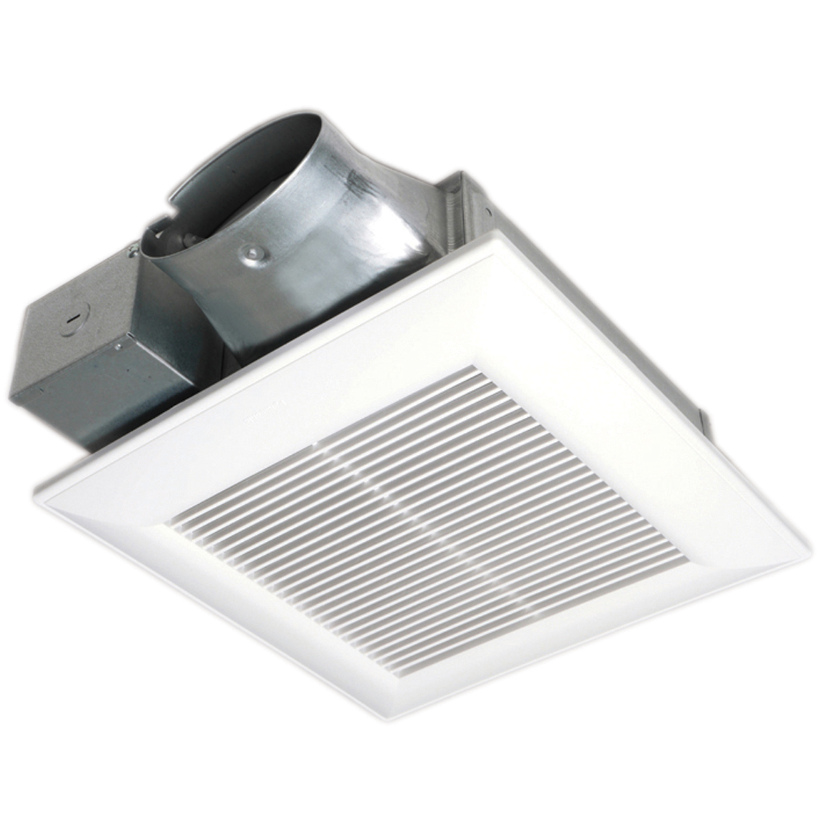 FV-0510VS1 Single-Speed Ventilation Fan, 50/80/100 cfm, 4 in Dia Duct, 4.4 W, 7.2 W, 11.1 W, 120 V AC, 0.09/0.13/0.2 A, 0.6 sones, Import