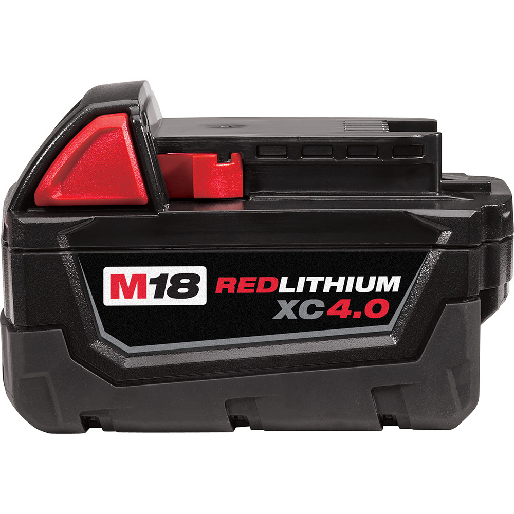 48-11-1840 M18 RedLithium Rechargeable Cordless Battery Pack, 4 Ah Li-Ion Battery, 18 V DC Charge, For Use With M18 Cordless Power Tool
