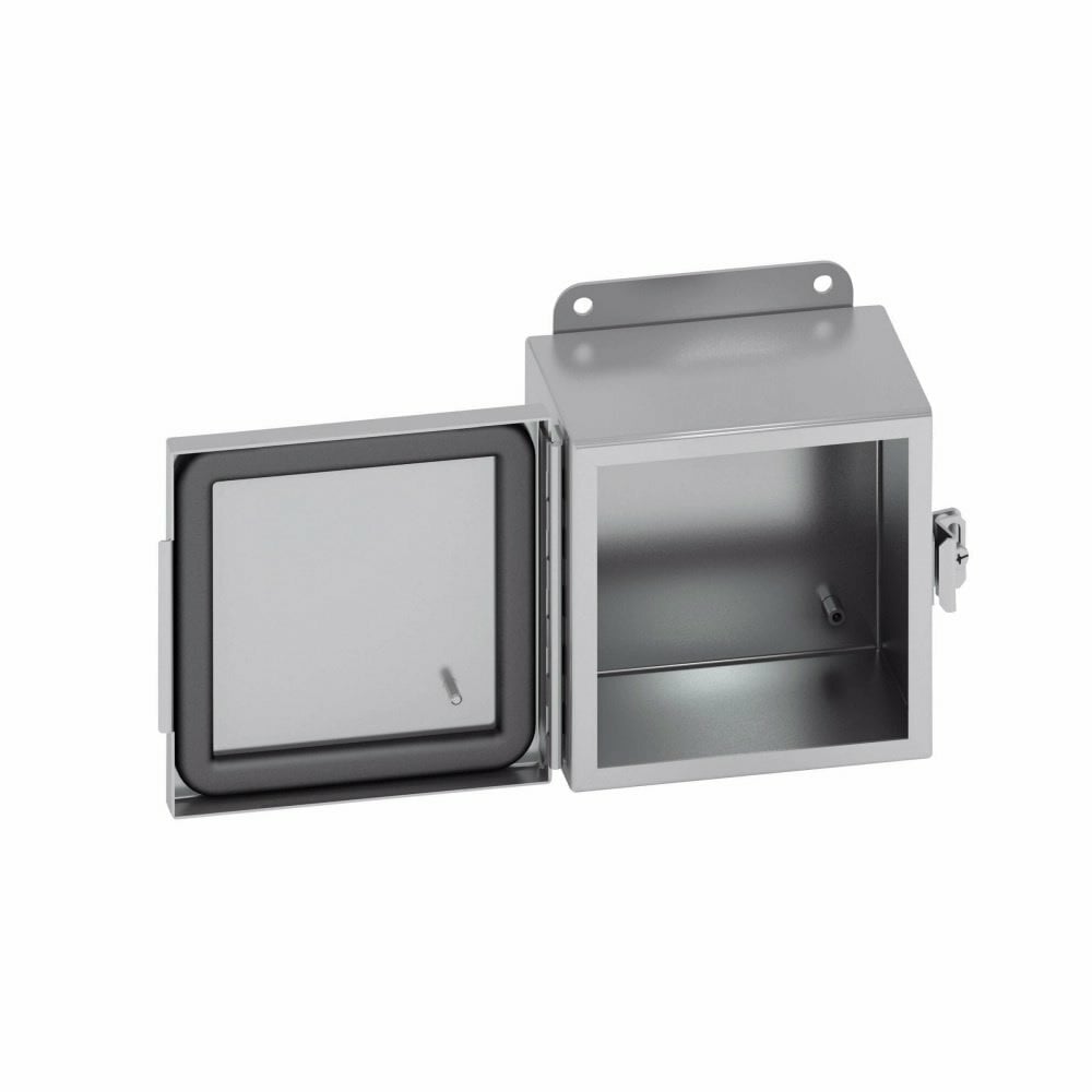 884-4XSS6CHC JIC Enclosure, 8 in W x 4 in D x 8 in H, NEMA 4X/IP66 NEMA Rating, 316 Stainless Steel