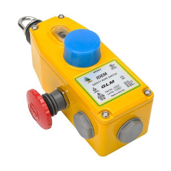 GLM Rope Pull Switch, 2NC 1NO, 1/2 NPT
