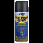 Rust Proof Paint, Solvent base type, Flat Black, 15 min. dry time, Aerosol Can, 12 oz. net weight, 16 oz. Size