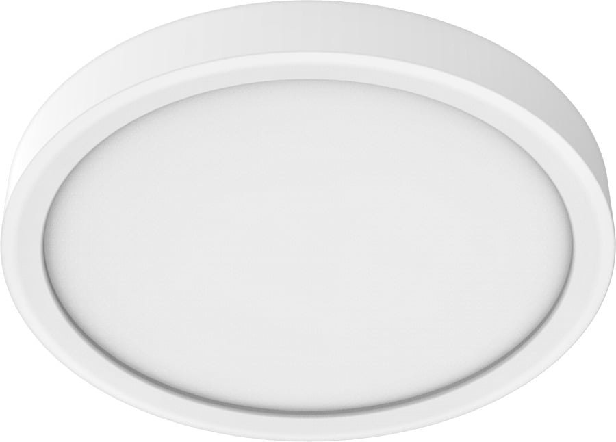 SM5.5R10940UNVTW SM Series Round Surface Mount Light, 10 W Fixture, 120 to 277 VAC, Matte White Housing