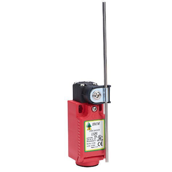 LSPS Safety Limit Switch, Plastic, with Lever Arm, 1/2NPT, 2NC 1NO