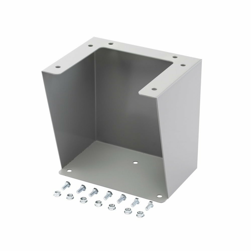 MFK12 Enclosure Mounting Leg Kit, 9.87 in W x 12 in D x 12 in H, Floor Mount, For Use With NEMA 4/4X/12 Wall Mount Enclosure, Steel, Polyester Powder Coated