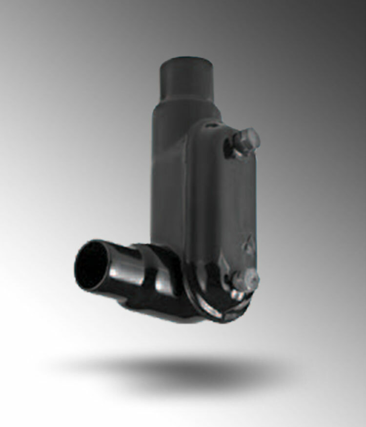 PV1000LL38 Type LL Conduit Body With Cover, Screws, 1 in Hub, Form 8, Steel, Galvanized/PVC Coated