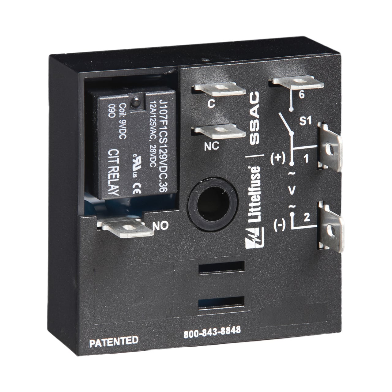 KRDB115M Fixed Time Delay Relay, 5 min Setting, 12 V DC, 1 Form C SPDT Contact