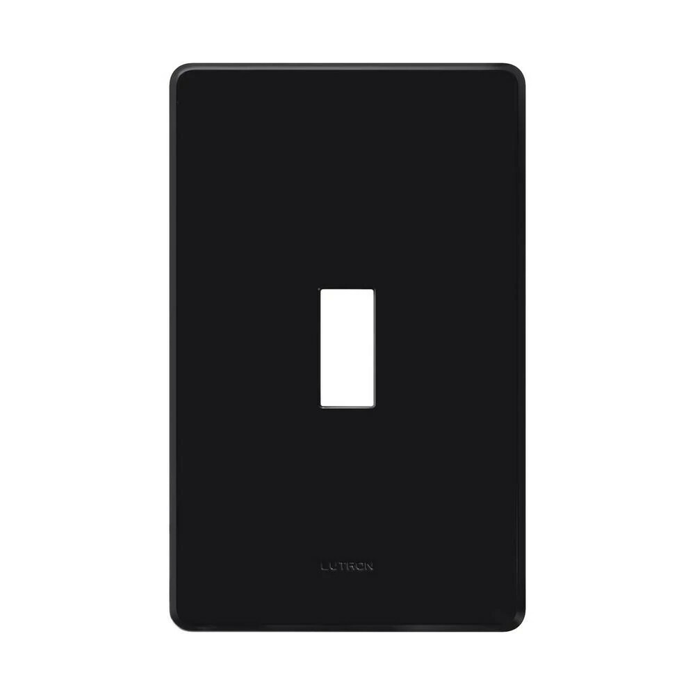 FG-1-BL Fassada Wall Plate for Traditional Style Dimmers or Switches, 1 Gang, Matte, Black