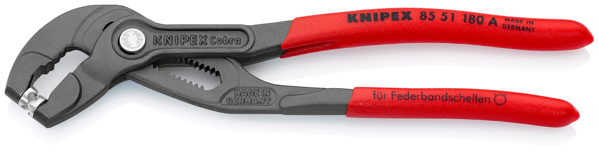 Spring Hose Clamp Pliers, 7 1/4 in., Non-Slip Plastic, Bulk
