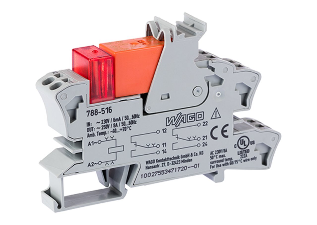 788-516 788 2 Changeover Contacts Relay Module, 8 A, 250 V V Coil