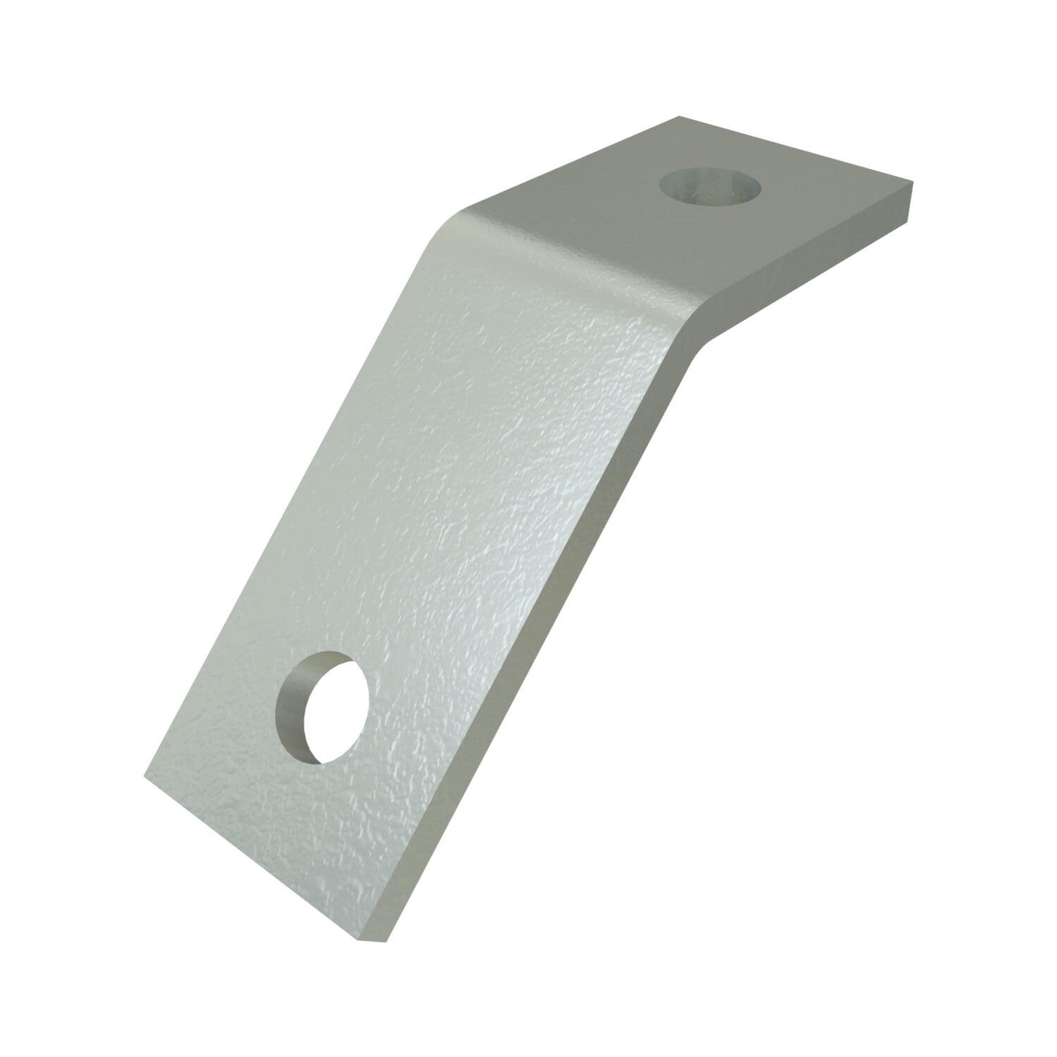 P2097-HG Outside Channel Angular Fitting, 2 Holes, 1-5/8 in W, 60 deg Bend, HRPO Steel