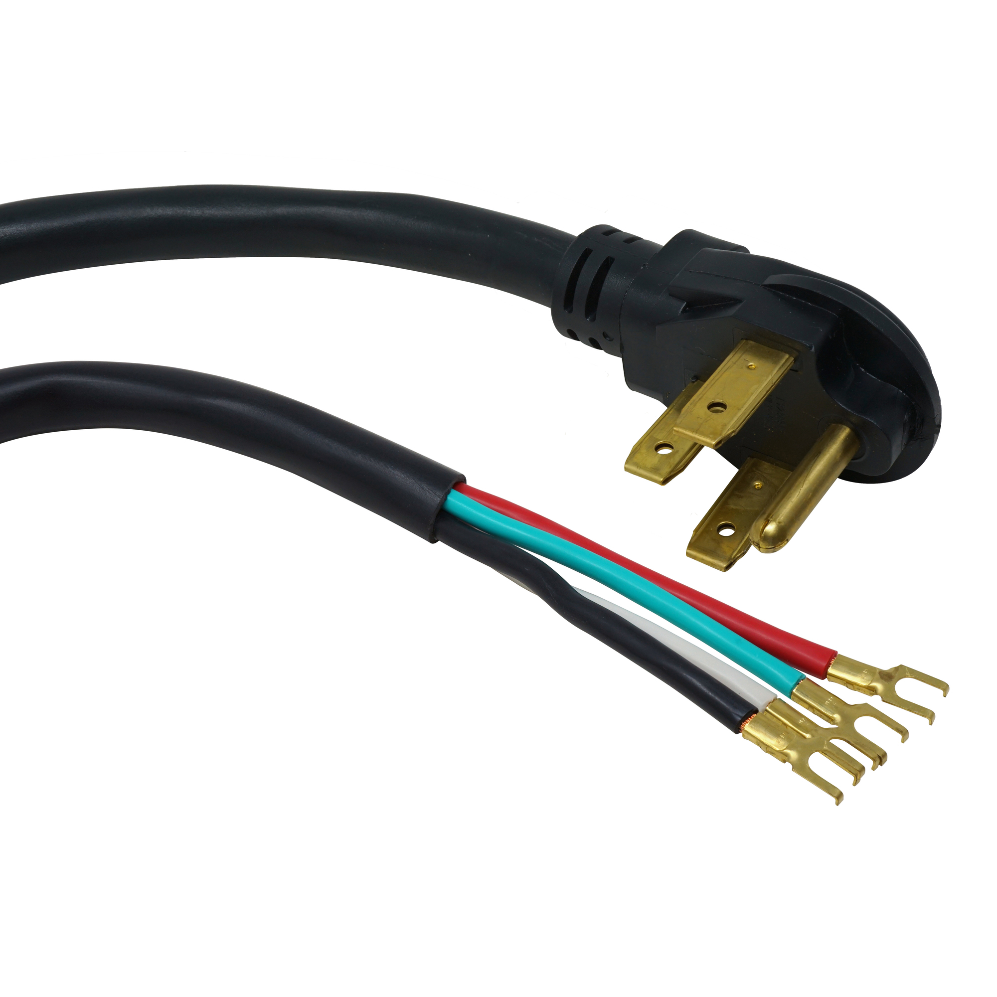 4ft SRDT Replacement Range Cord, 6/2 and 8/2, 50 Amp, Black