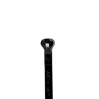 Cable Tie, Black Polyamide (Nylon 6.6) for Temperatures up to 105 Degrees Celsius (220 F), Weather and Ultraviolet Resistant for Indoor and Outdoor Applications, UL/EN/CSA62275 Type 2/21 Rated for AH-2 Plenum, Length of 368.3mm (14.5 Inches), Width of 3.61mm (0.142 Inches), Thickness of 1mm (0.04 Inches), Tensile Strength Rating of 180 Newtons (40 Pounds)