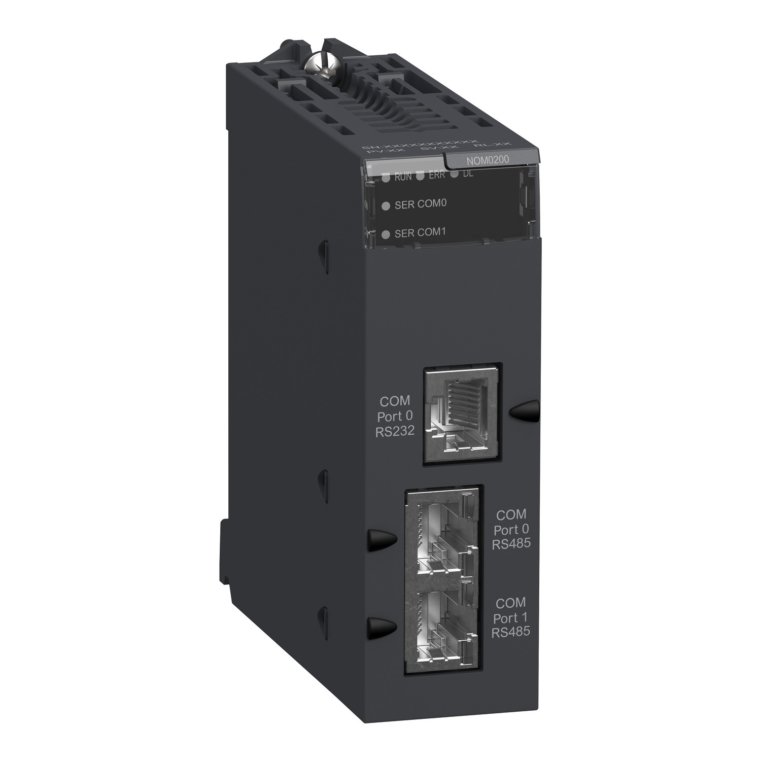 BMXNOM0200 Modicon Standard Format Serial Link Module, 24 V DC, 80 mA