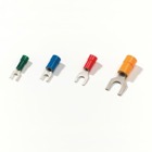 Polycarbonate Insulated Fork Terminal Wire Range 4.0-6.0  millimeters squared Bolt Hole M 6