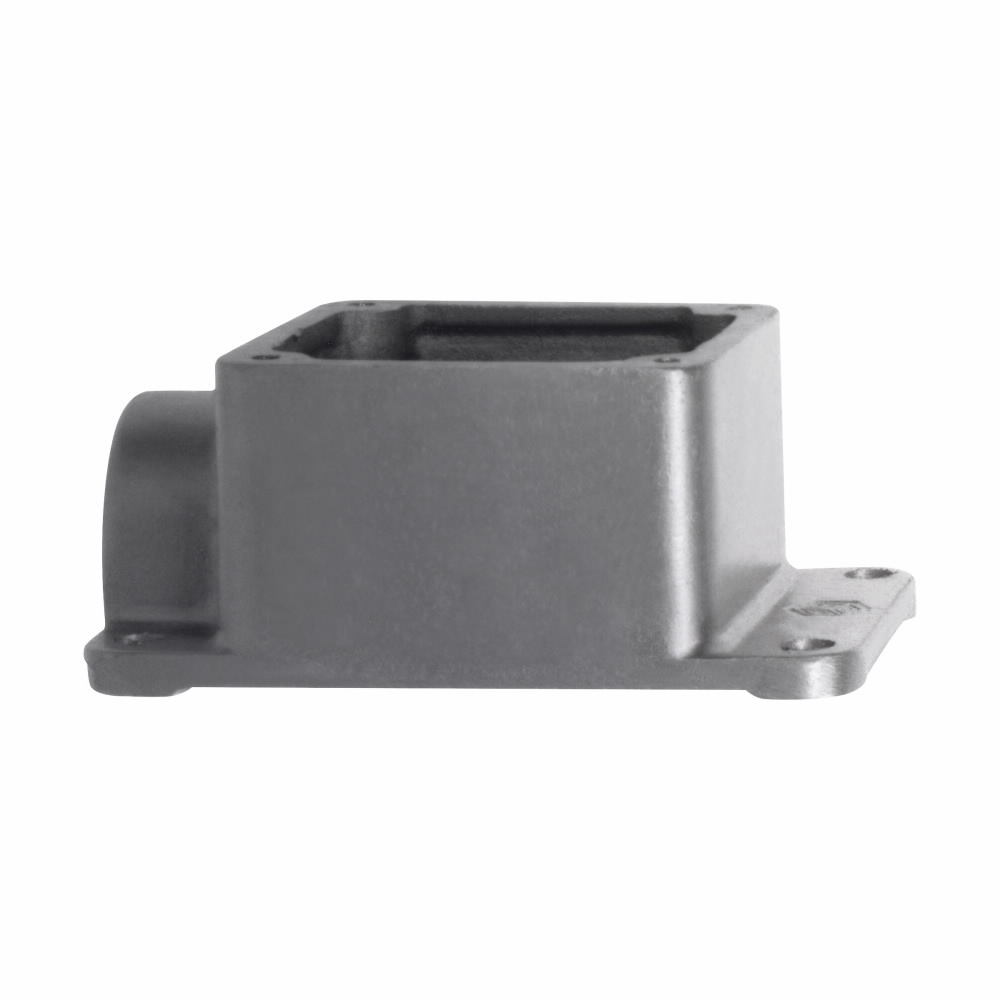 ARRH13 Dead End Flat Back Box, 5-5/16 in H x 3-3/8 in W x 2-1/4 in D, For Use With 20/30 A Receptacles and Motor Plugs, Cast Aluminum