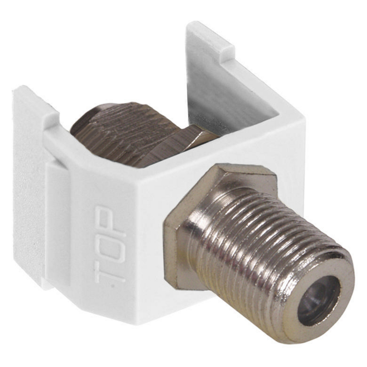 NSF70W 2/4 Gang Pass-Through Bulkhead F-Connector, Female x Female Connector, Coaxial Cable
