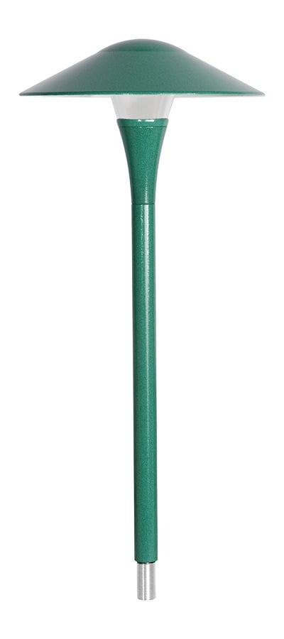 LL1LED6LVYYVG Fern 1-Tier Pathway Light,) LED Lamp, 6 W Fixture, 12 V AC, Verde Green Housing