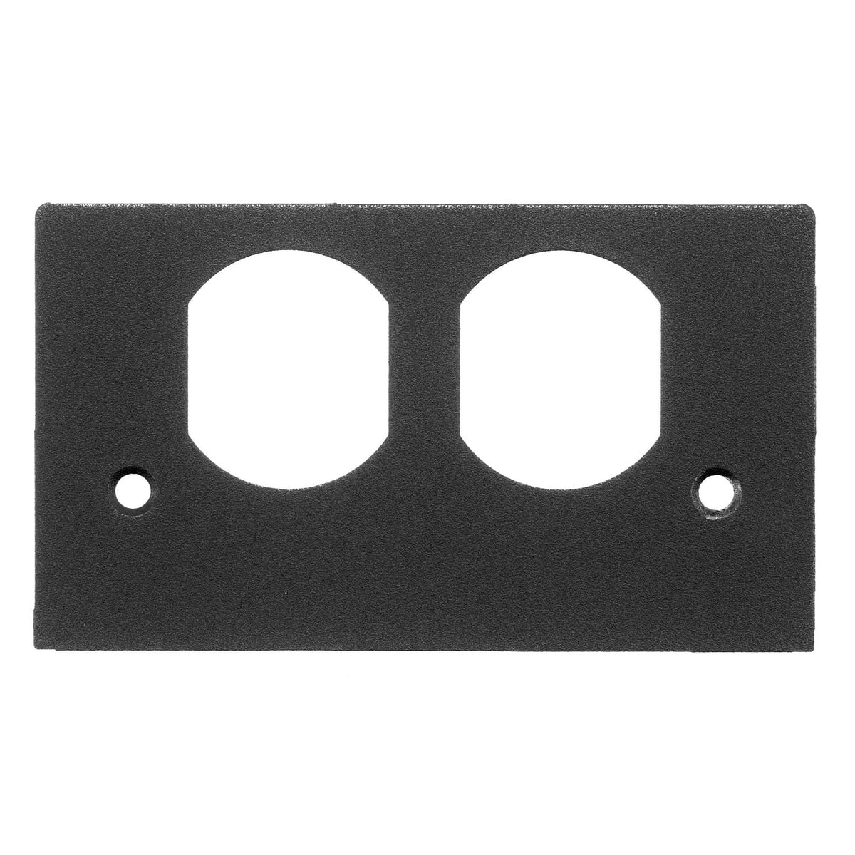 SS2309DBKA Standard Sized Faceplate, 2.51 in L x 4.39 in W, 1 Gangs, Aluminum