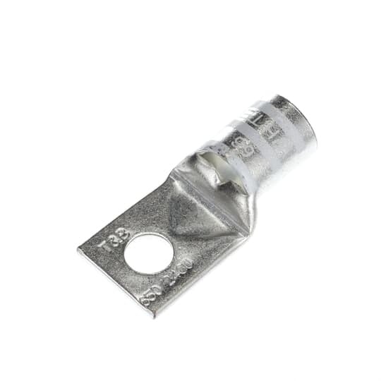 54949BE Color-Keyed 54900 1-Hole Non-Insulated Compression Lug, 1/0 AWG Copper/Stranded Conductor, Die Code: 42, 5/16 in Stud, Copper