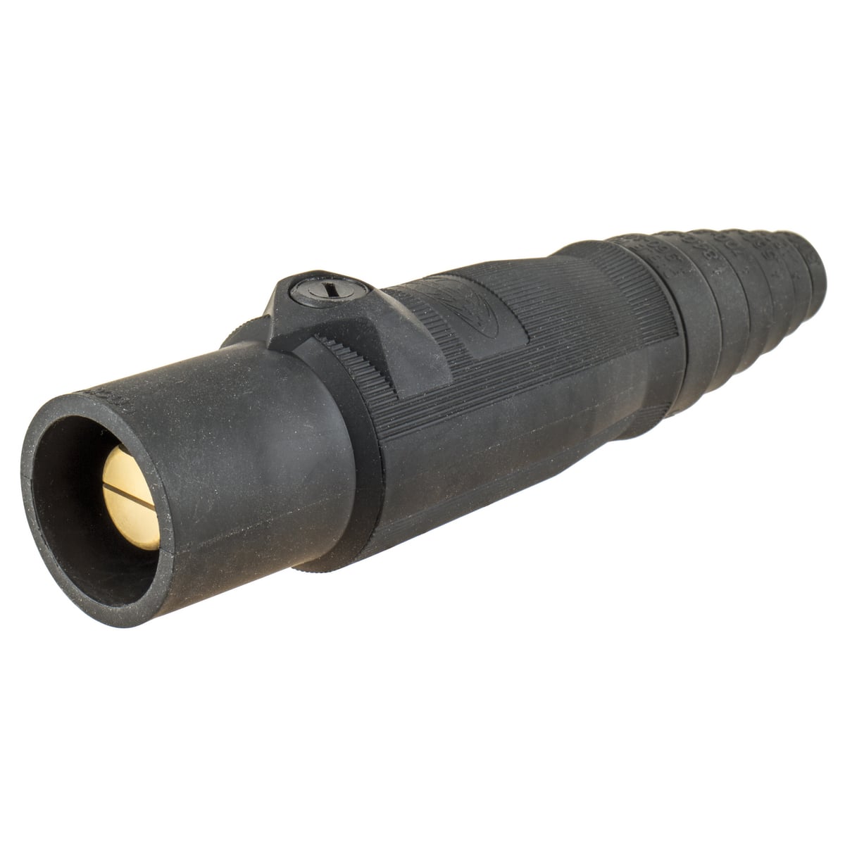 HBL400MBK 1-Pole Heavy Duty Male Taper Nose Standard SC/PPC Type Plug, 600 V AC/250 V DC, 400 A, 2/0 to 4/0 AWG Wire, Pressure Screw Terminal Connection, 3R/4X/12K NEMA Rating