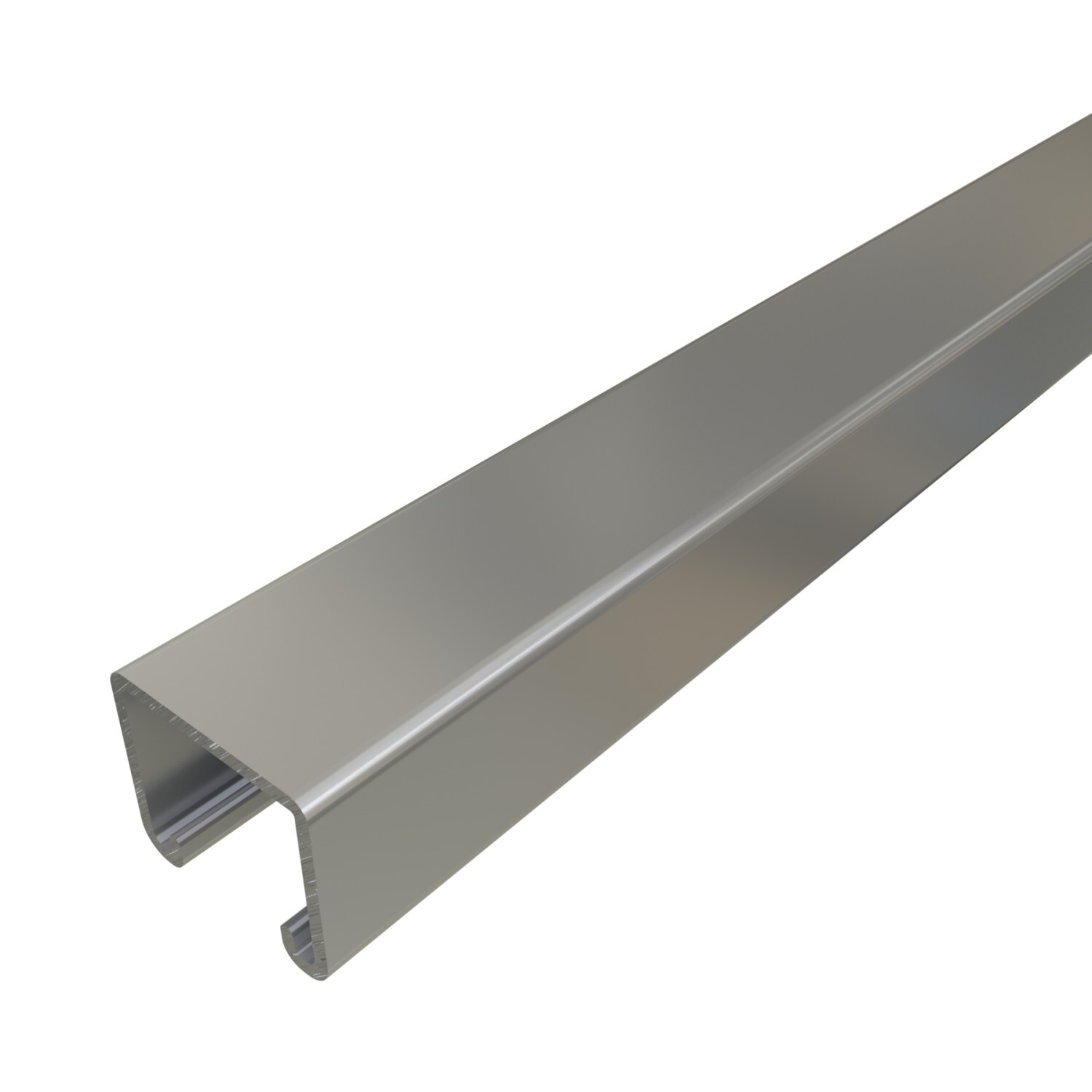 P3000-10PG P3000 Solid Channel, 10 ft L 1-5/8 in W 1-3/8 in D 12 ga THK, Low Carbon Steel, Pre-Galvanized Zinc, Domestic