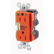 8280-IGO 2-Pole 3-Wire Type 3-Duplex Isolated Self-Grounding Surge Protective Receptacle, 125 V AC, 15 A, 5 kA Short Circuit