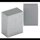 Type 1 junction boxes, 36" height, 12" length, 36" width, NEMA 1, Screw cover, SCGV NK enclosure, Surface mounted, Medium single door, No knockout, Thru holes, Galvanized steel