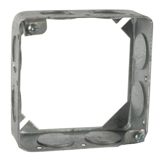 53151-3/4 Steel City 1-Outlet Extension Ring, 4 in L x 4 in W x 1-1/2 in D, Steel