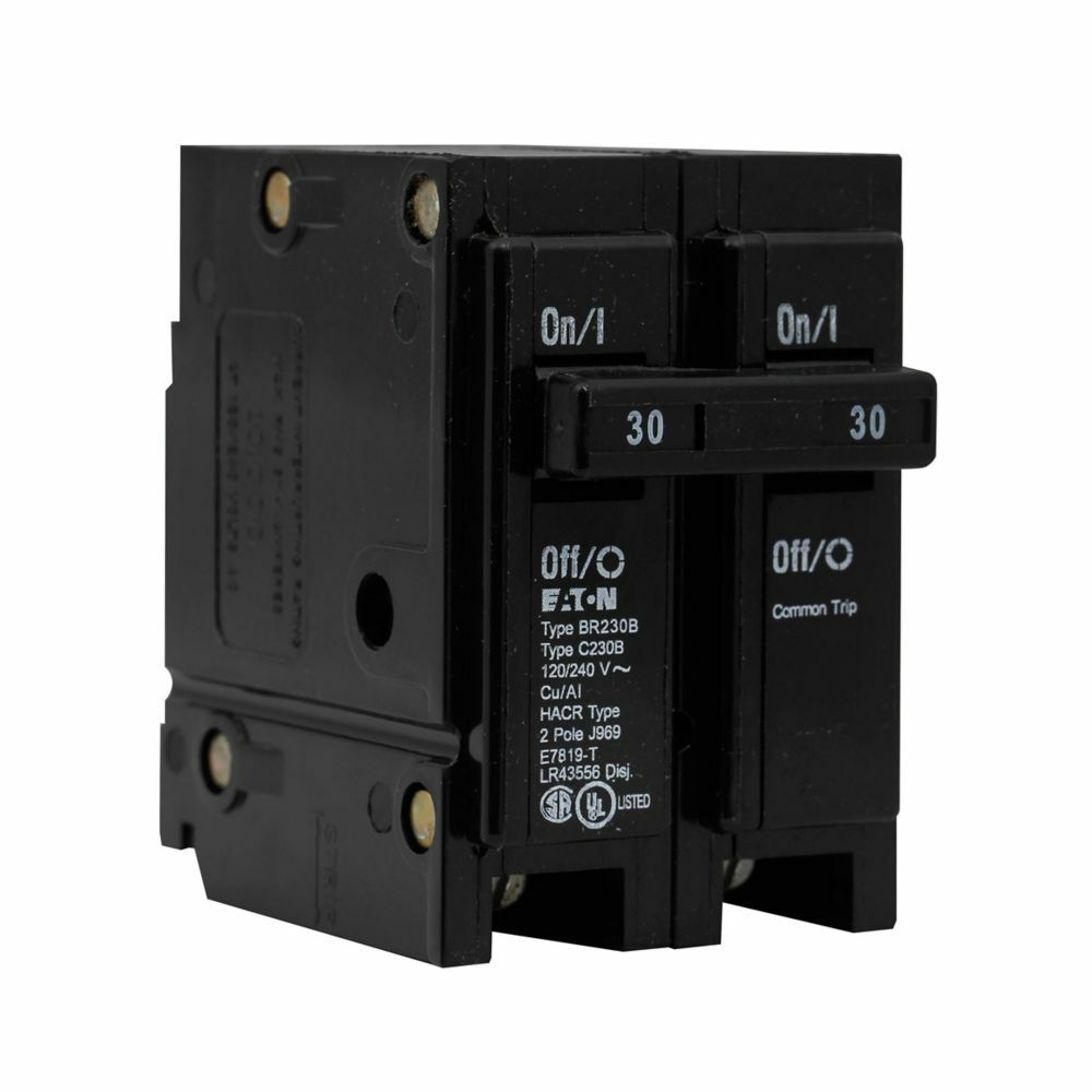 BR220B Miniature Circuit Breaker, 20 Amp, 2 Pole, 120/240V