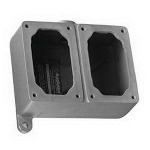 EFDC250-NL-Q EDS 2-Gang Dust-Ignitionproof Explosionproof Feed-Thru Mounting Body, For Use With EDS Factory Sealed Manual Motor Starters, CPS 20 A Receptacles, U-Line 20 A Receptacles, EFD/EFDB and EDS Series Control Stations, Malleable Iron