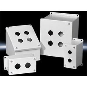 8017648 PB Series Standard Pushbutton Box, 3.2 in W x 2.7 in D, NEMA 4/12/13 NEMA Rating, Carbon Steel