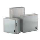 Eaton B-Line series wall mounted disconnect enclosure,24" height,8" length,26" width,NEMA 4X,Hinged cover,DSCSS6 enclosure,Wall mount,Medium single door,Thru holes,opt. external mounting feet,316 stainless,Seamless poured in-place gasket