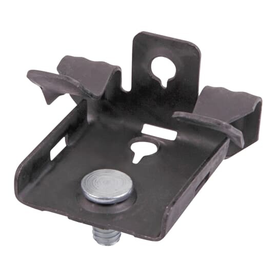 SSF-BH1/4S Steel City Hammer-On Flange Clip With Stud, 1/4 in Hole, 1/4 to 1/8 in Flange, 100 lb Load, Steel