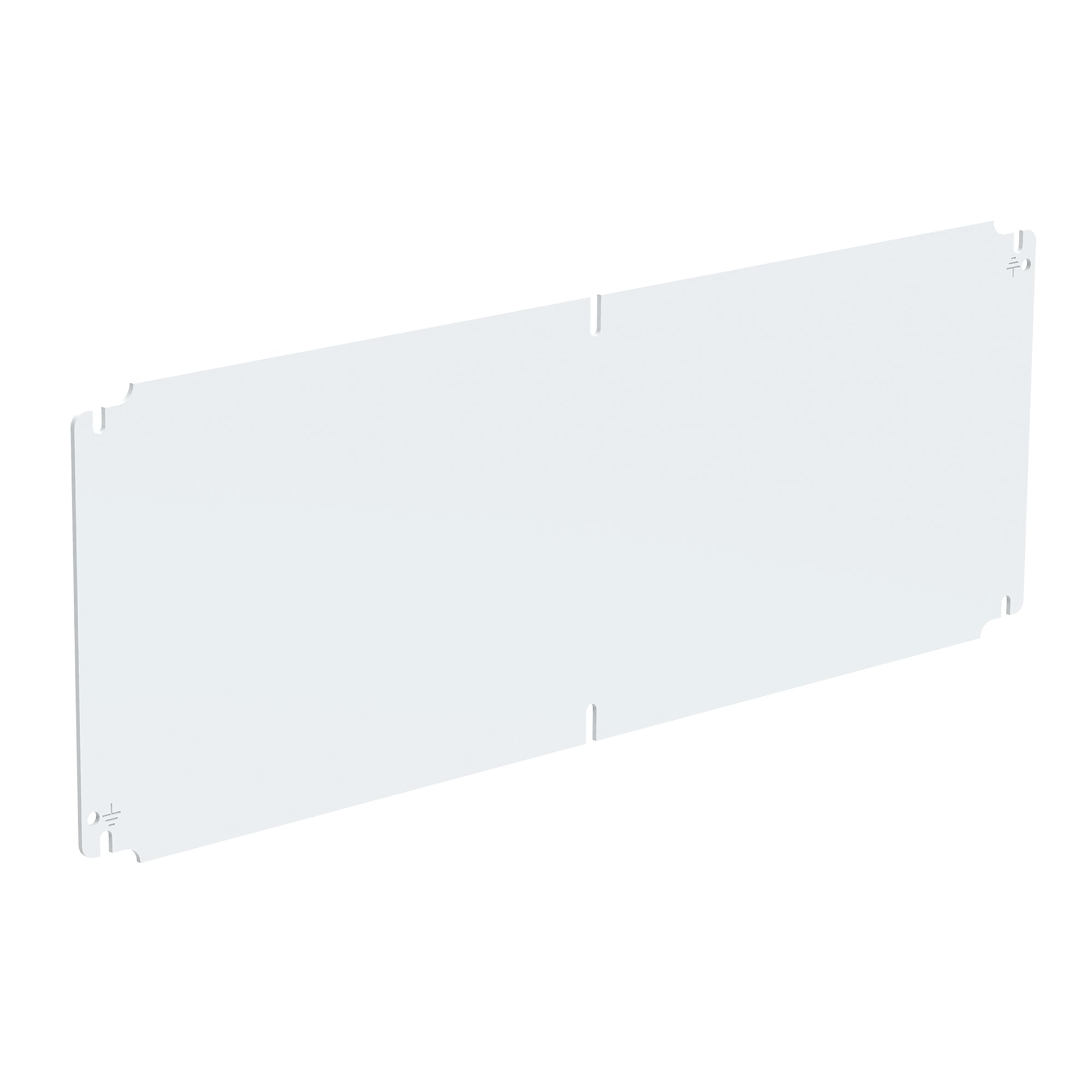 LP2346G InLine A53 Landscape Panel, 17.36 in W x 8.31 in H, 12 ga Steel, White
