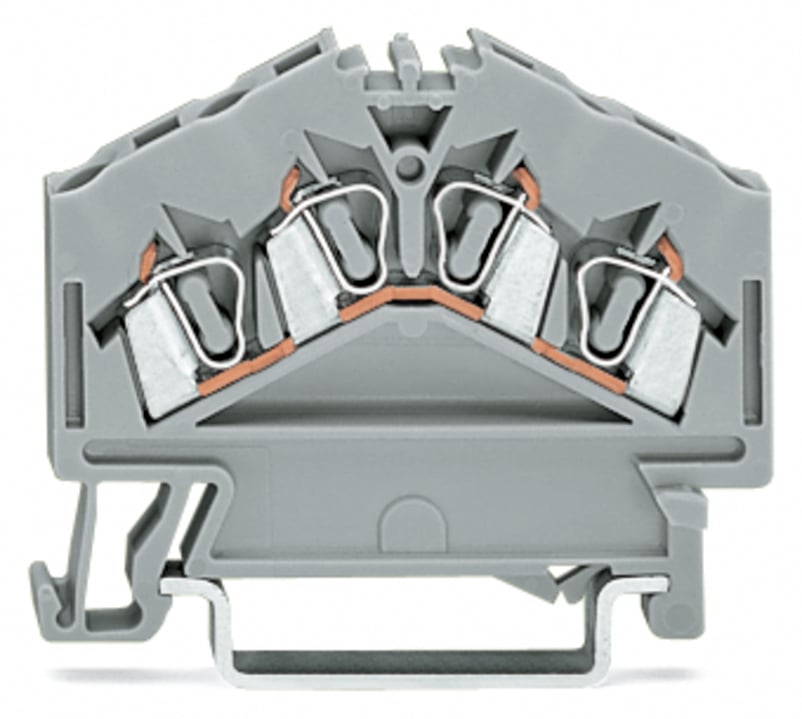 280-646 Terminal Block, 800 V AC, 24 A, 28 to 12 AWG Wire, DIN Rail Mount