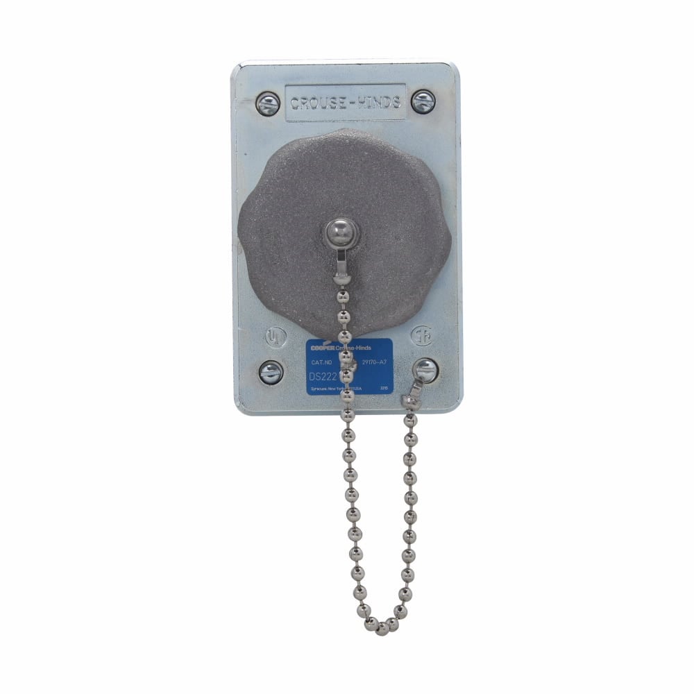 DS96 1-Gang Grounding Weatherproof Straight Blade Receptacle, 125 VAC, 15 A, 3 Poles, 2 Wires