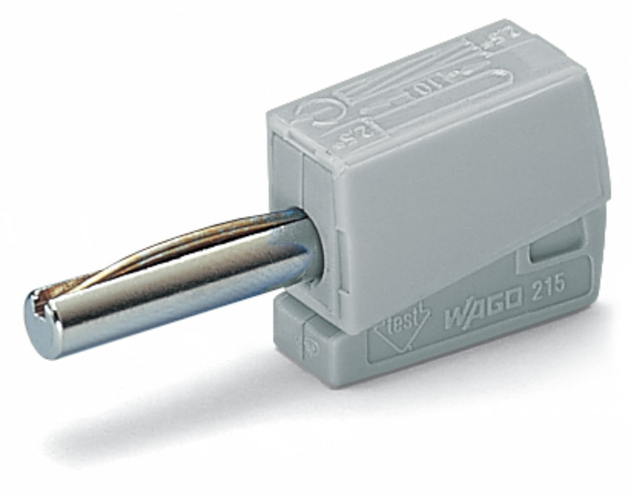 215-811 Banana Plug, 4 mm Dia 9 mm L Pin, Gray