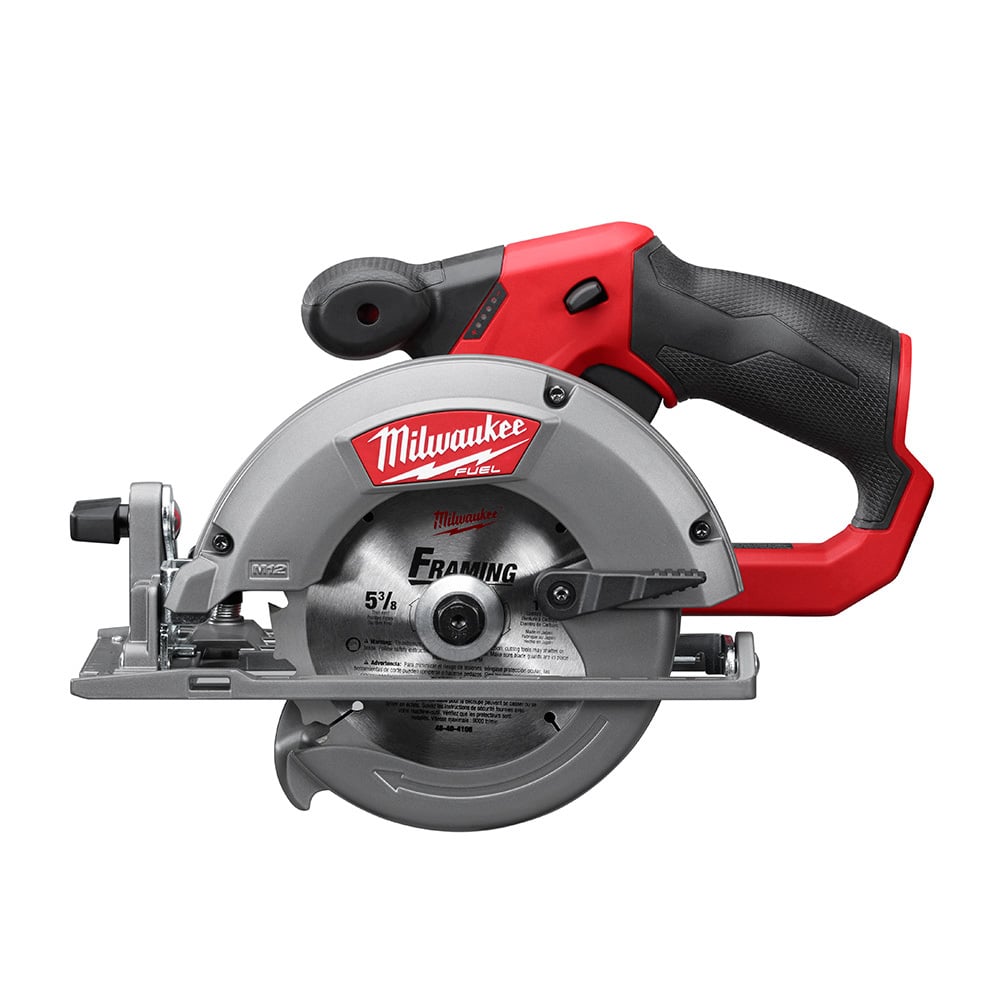 2530-20 M12 Fuel Cordless Circular Saw, 5-3/8 in, 5-1/2 in Blade, 10 mm Arbor/Shank, 12 V DC, 1-1/8 in, 1-5/8 in D Cutting, Li-Ion Battery