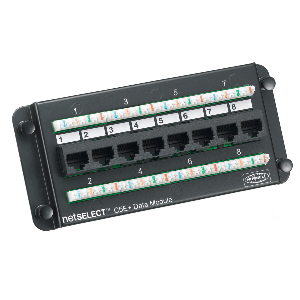 NSODM8 8-Port Cat 5e Standard Data Module, RJ45 Connection