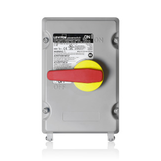 LDS30-FAX Powerswitch Fused Non-Metallic Disconnect Switch, 600 V AC, 30 A, 3 hp, 20 hp
