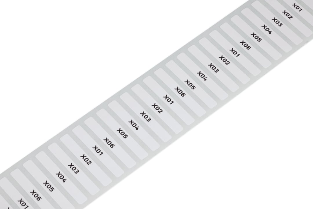 210-810 210 Thermal Transfer Marker, 35 mm L x 5 mm W, Polyester, White