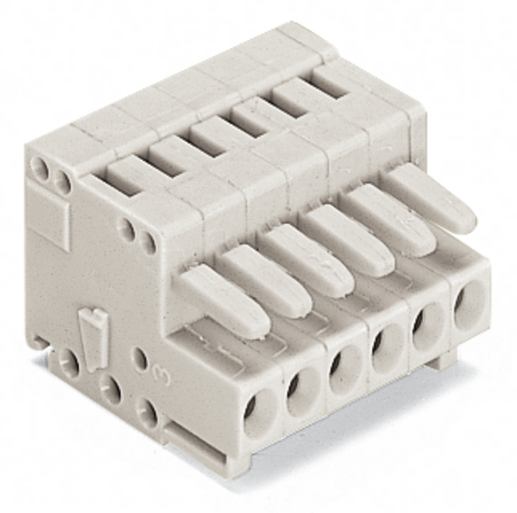 734-116 734 1-Conductor Female Plug, 320 V, 10 A, 28 to 14 AWG Wire, 6 Poles, Free Hanging Mounting