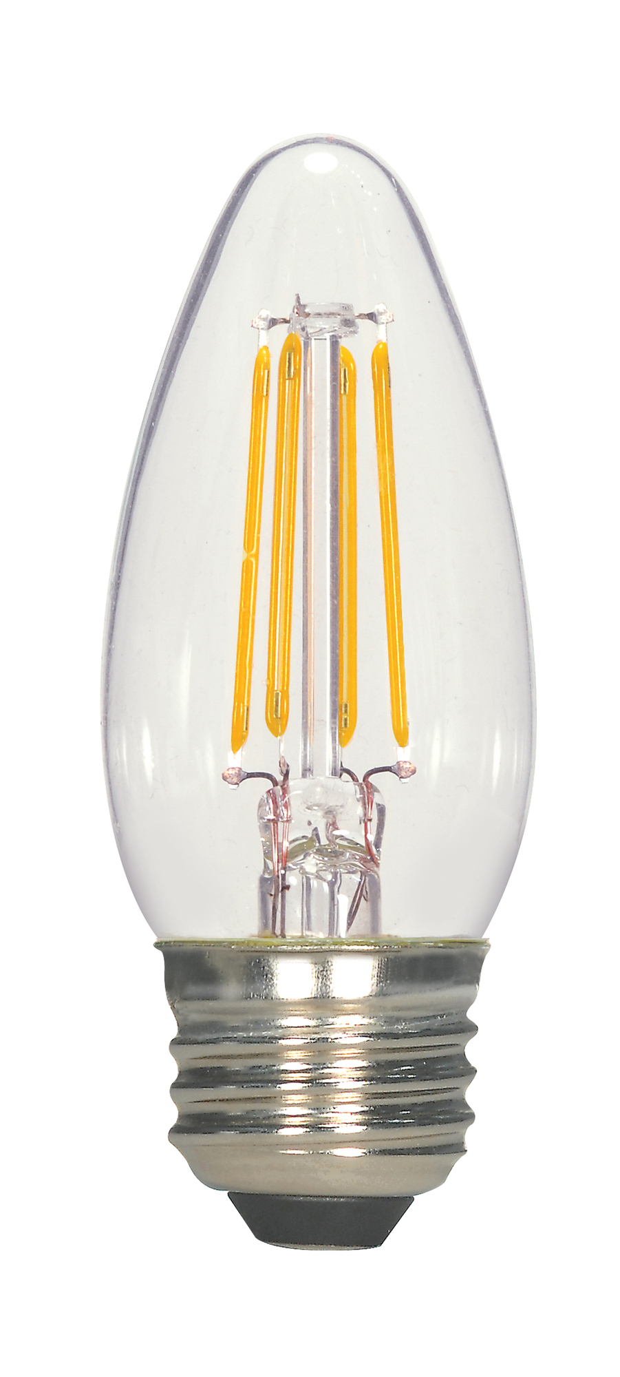 S9567 Omni-Directional LED Lamp, 2.5 W, 25 W Incandescent Equivalent, E26 Lamp, C11 Torpedo Shape, 250 Lumens