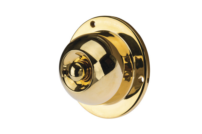 TA1786CB Tork Alert Weatherproof Pushbutton With Conduit Backplate, For Use With Bells, Buzzers Horns, Audible Signal, 4 A AC/2 A DC at 12 V DC, 2 A AC/1 A DC at 48 V DC Momentary Contacts, Brass