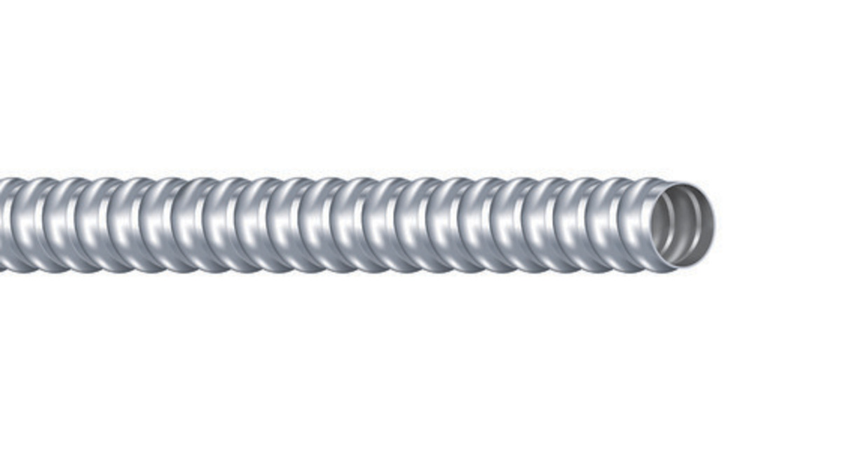 Flexible Metallic Conduit, 1/2 Inch Trade Size, Reduced Wall Aluminum, 1000 Foot Reel