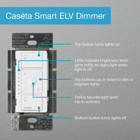 Lutron Caseta Wireless ELV+ Smart Dimmer Switch, with Phase Selectable Dimming for LED (250W), MLV (400W), ELV (500W), and Incandescent/Halogen (500W) lighting, 120V, White