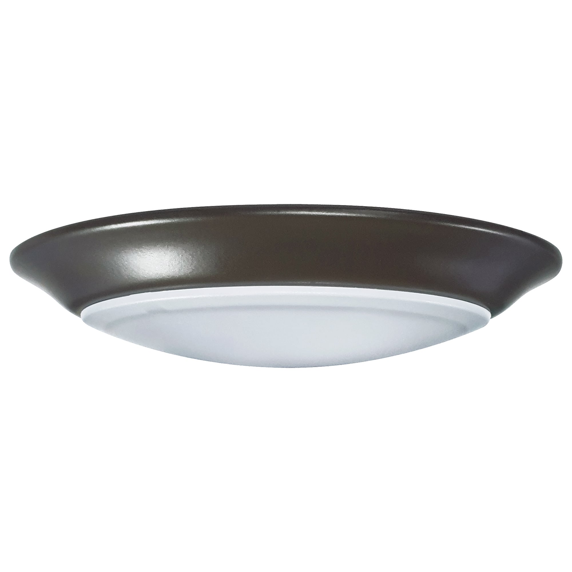 62-1666 Nuvo Disk Light Fixture, 13 W Fixture, 120 V, Bronze Housing